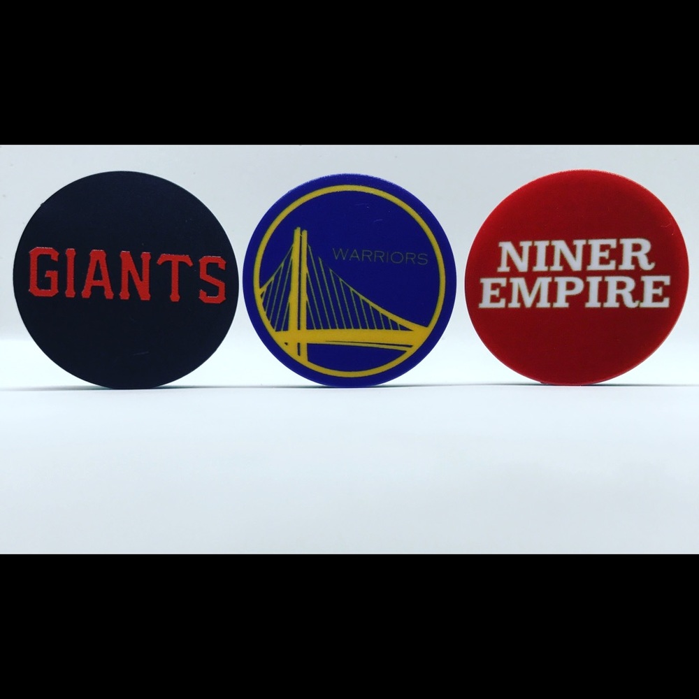 Pop Up iPhone Socket Giants Warriors 49ers 3 Pack